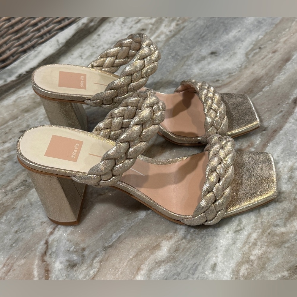 Women’s DOLCE VITA Paily light gold heels- Size 10 - Picture 7 of 9
